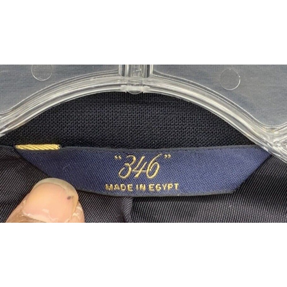 346 Brooks Brothers Sports Coat Blazer Mens Size 43 L Blue 2009 Two Button Front - Picture 12 of 16